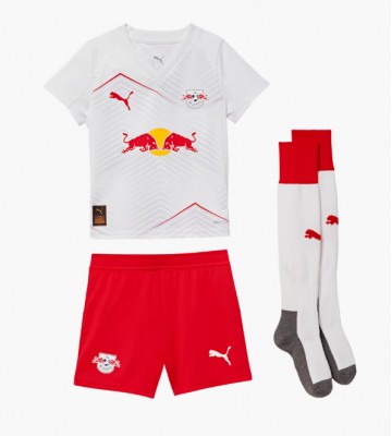 RB Leipzig Xavi Simons #10 Hjemmebanetrøje Børn 2025-26 Kortærmet (+ Korte bukser)